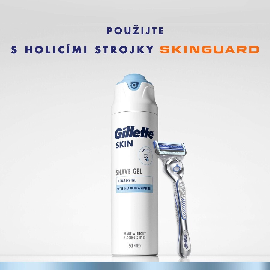 Gillette Skin Ultra Sensitive Gel da barba 200 ml