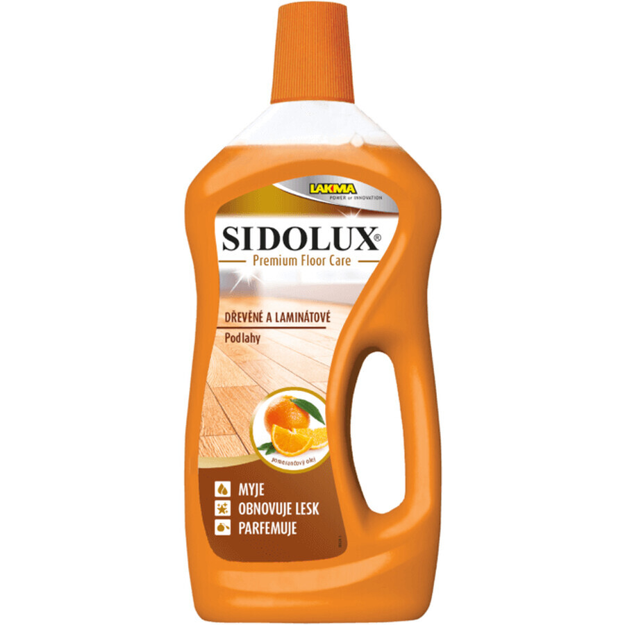 Sidolux Premium Îngrijirea pardoselilor din lemn și laminate ulei portocaliu 1 l