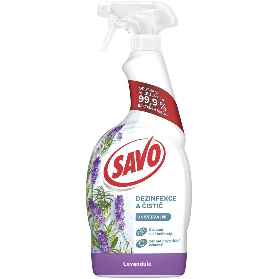 Spray dezinfectant și de curățare Savo Lavanda 700 ml