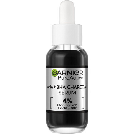 Garnier Pure Active Anti-Imperfection Serum AHA + BHA Charcoal 30 ml