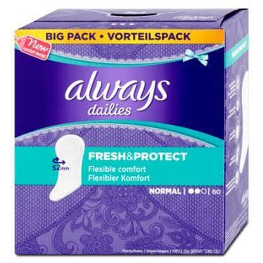 Always Fresh&Protect Lenjerie intimă normală 60 buc