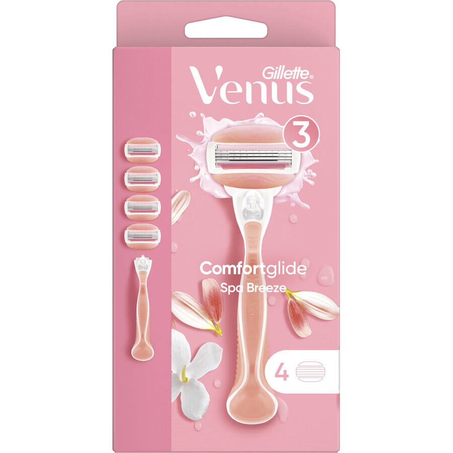 Gillette Venus Venus ComfortGlide Spa Breeze shaver + 4 shaving heads