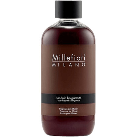 Millefiori Cartuș de rezervă pentru difuzor Sandalo BergamottoCartuș de rezervă pentru difuzor Sandalo Bergamotto 250 ml