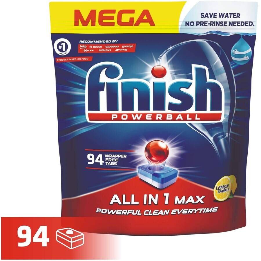 Finish All-in-1 Max Lemon 94 buc