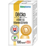 EdenPharma Déčko 4000 IU, vitamine D3 sterk 120 tabletten