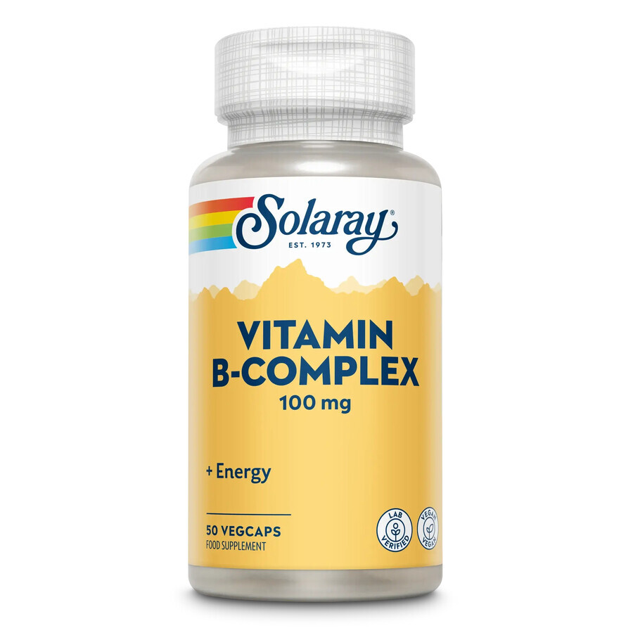 B-Complex 100 mg Solaray, 50 capsule, Secom