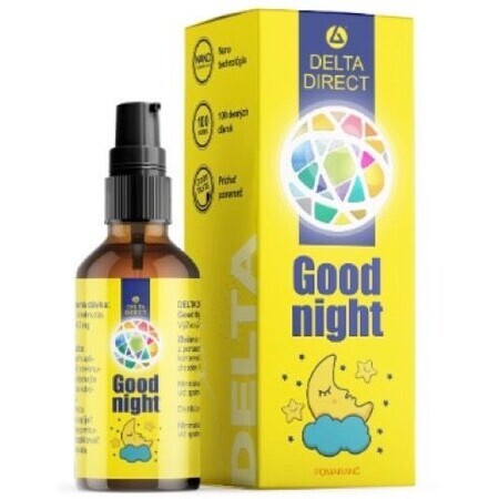 Delta Direct Good Night Mélatonine liquide avec distributeur sous la langue orange 30 ml