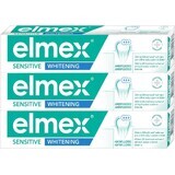 Elmex Sensitive pastă de dinți albitoare 3 x 75 ml