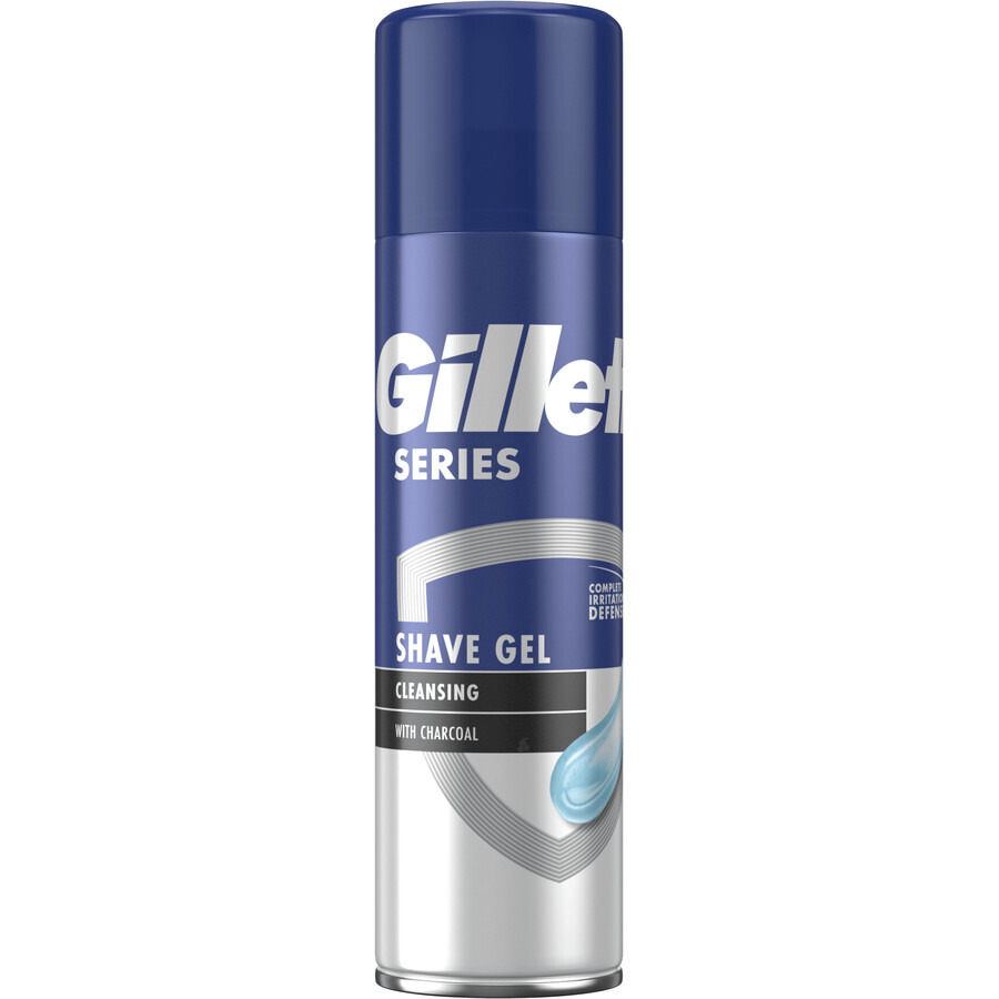 Gillette Holzkohle-Reinigungs-Rasiergel 200 ml