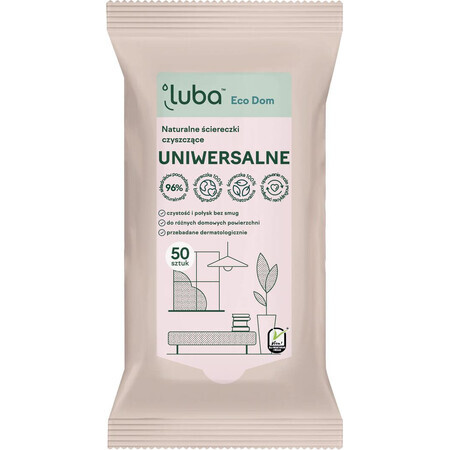 Șervețele de curățare naturale Luba EKO - universal 50 buc