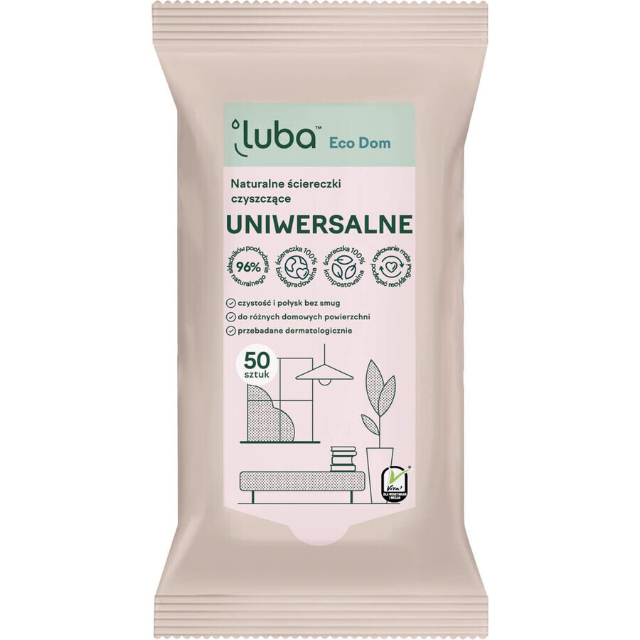 Șervețele de curățare naturale Luba EKO - universal 50 buc