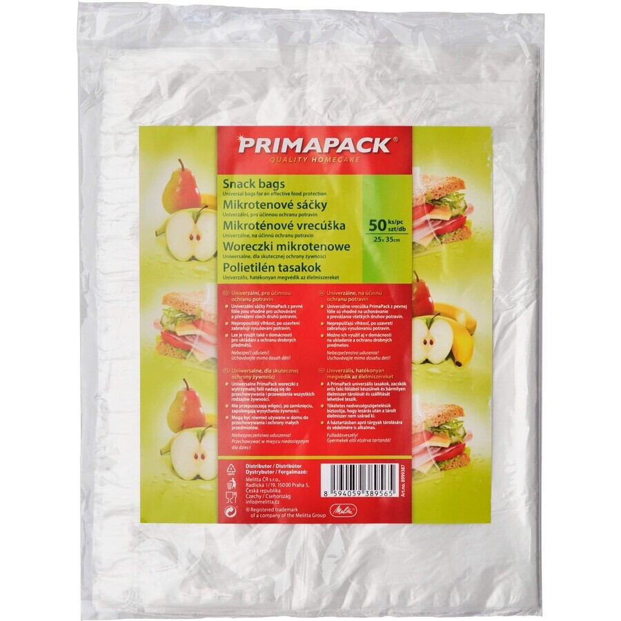 Pungi Primapack Microtene 25x35cm 50 buc