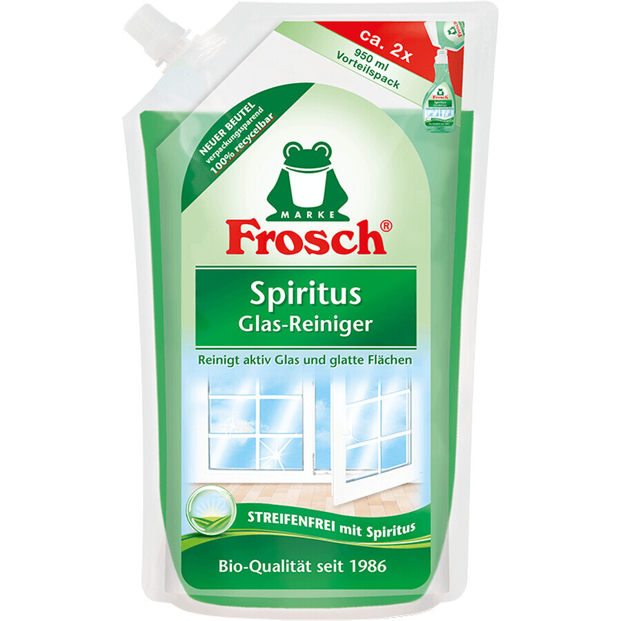 Frosch EKO Bio Spiritus pentru curățarea sticlei - cartuș de schimb 950 ml