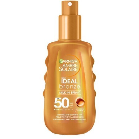 Garnier Ambre Solaire Ideal Bronze Spray Bronzing Body Lotion SPF 50, 150 ml