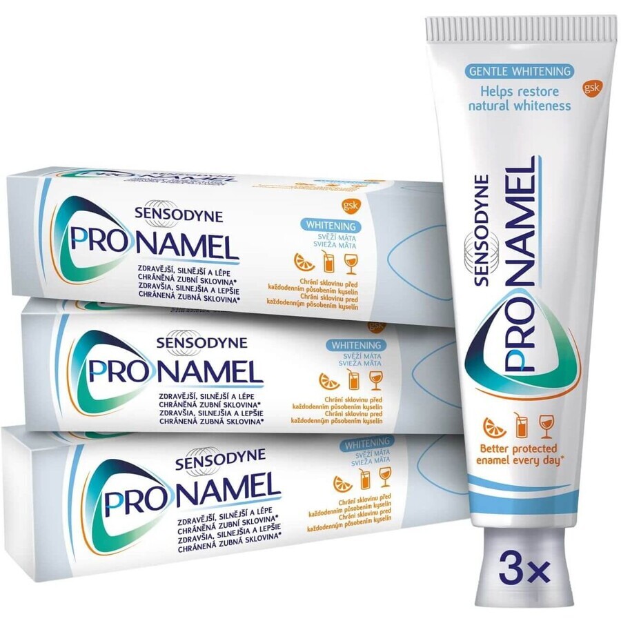 Sensodyne Pronamel Whitening pastă de dinți 3 x 75 ml