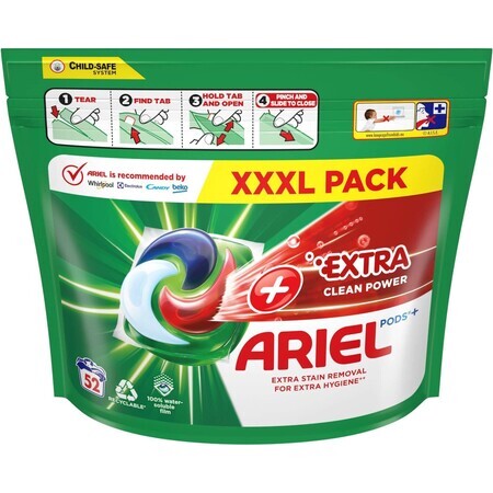 Ariel + Extra Clean capsule 52 buc