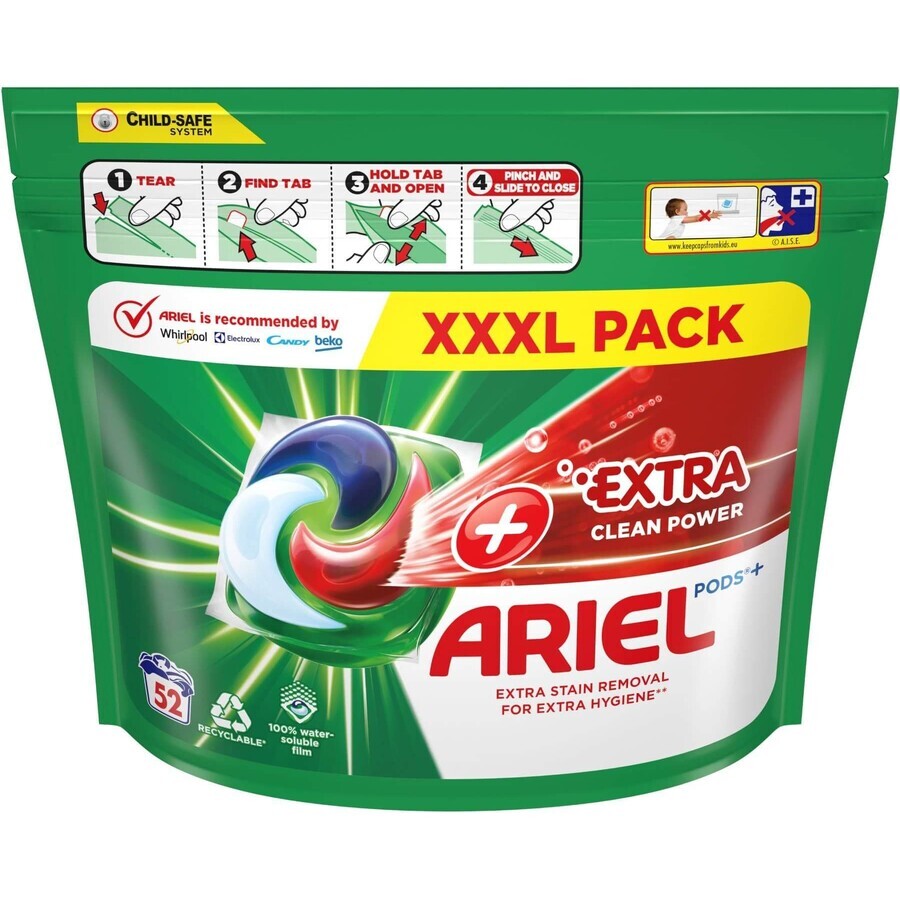 Ariel + Extra Clean capsule 52 buc