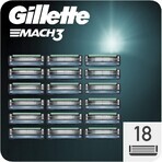 Gillette Mach3 Uomo Testine di ricambio per la rasatura Mach3 18 pezzi