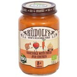 Rudolfs BIO garnitură de legume cu paste și pui 190 g