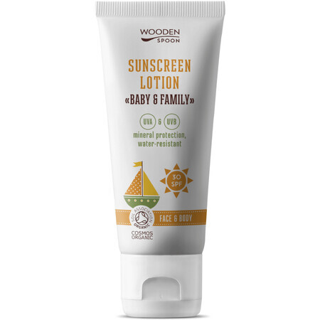 Wooden Spoon Baby & Family Sonnenschutz-Körperlotion SPF30, 100 ml