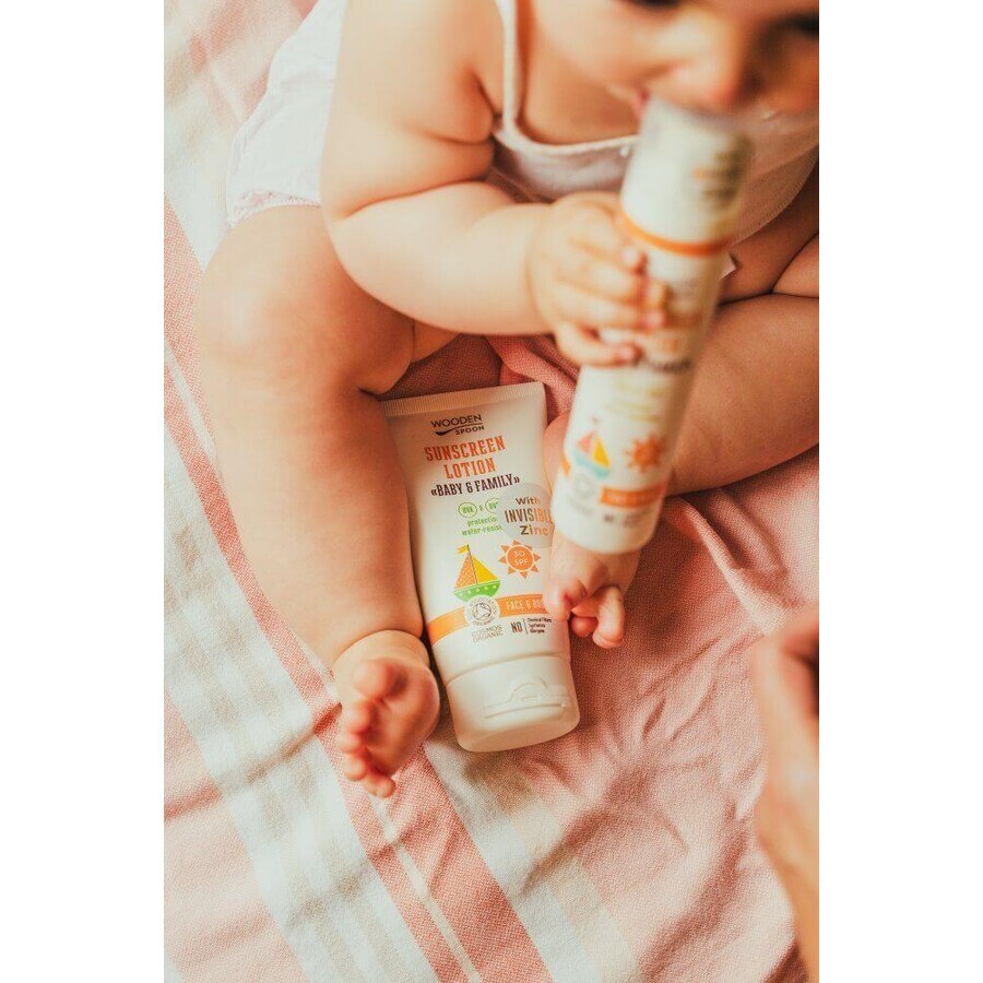 Wooden Spoon Baby & Family Sonnenschutz-Körperlotion SPF30, 100 ml