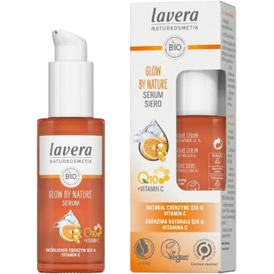 Lavera Facial Serum Glow by Nature avec Q10 et Vit C 30 ml