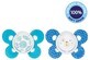 Chicco Physio Comfort Silicone Soother Boy Dots/Macko 6-16m 2 buc