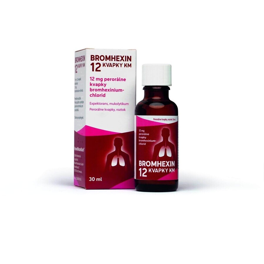 Bromhexină 12 picături 30 ml