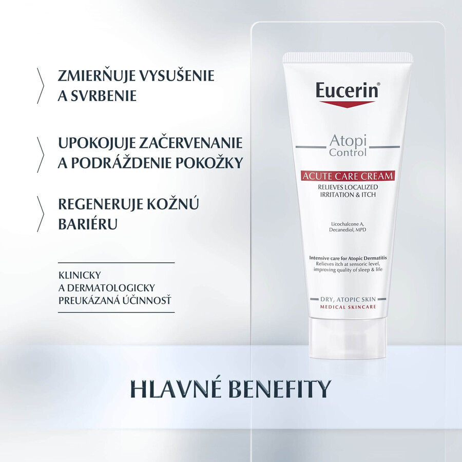 Eucerin AtopiControl ACUTE Cremă pentru piele uscată și atopică 100 ml