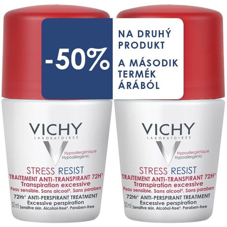 Vichy Antiperspirant Stress Resist 72h Antiperspirant Roll-on 2 x 50 ml