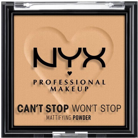 NYX Professional Makeup Can't Stop Won't Stop Mattifying Powder Compact Powder - 05 Golden 6 g