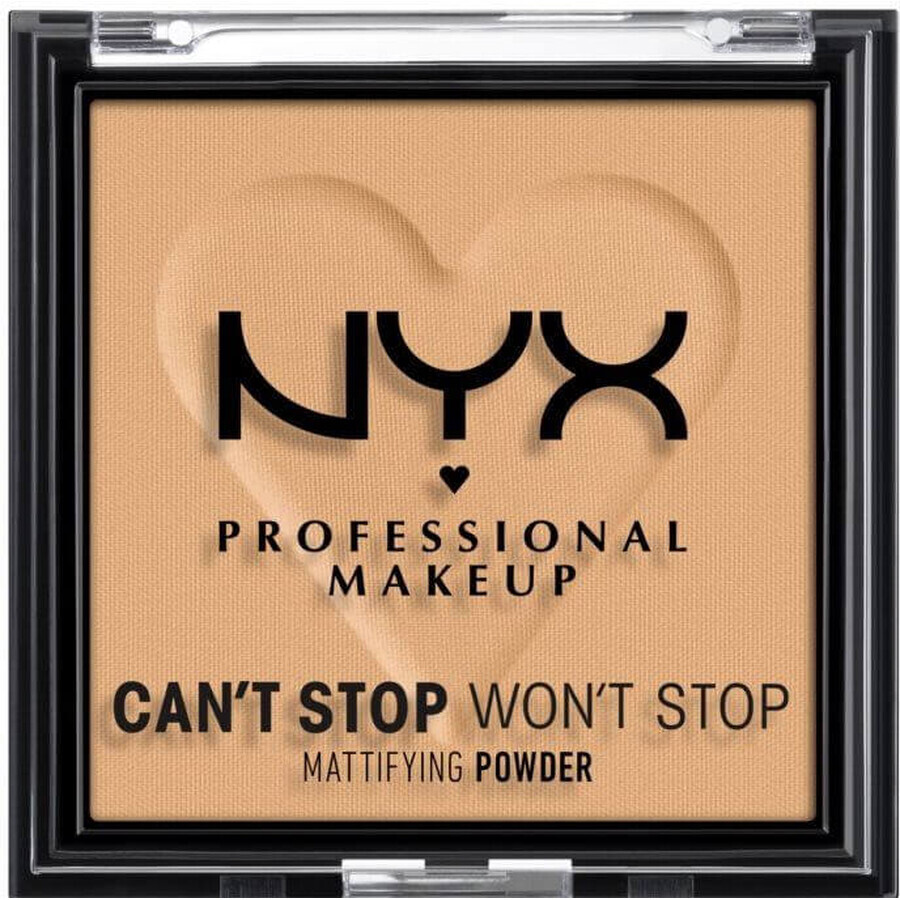 NYX Professional Makeup Can't Stop Won't Stop Mattifying Powder Compact Powder - 05 Golden 6 g