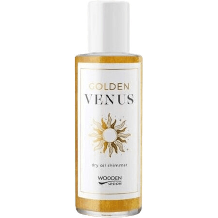 Lingură de lemn Glitter Dry Oil Golden Venus 100 ml