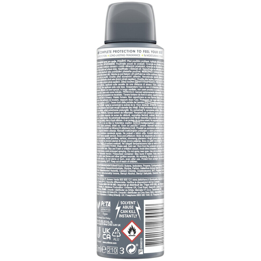 Spray antiperspirant Dove Men+Care Advanced Sport Fresh 150 ml