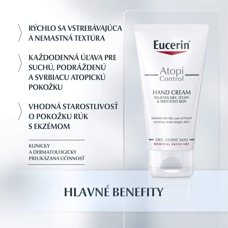 Eucerin AtopiControl Cremă de mâini 75 ml