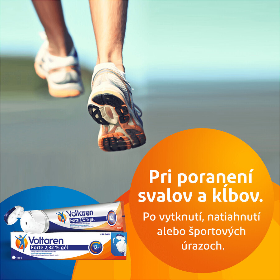 Voltaren Forte 2,32% gel cu diclofenac pentru dureri de spate, musculare și articulare 180 g