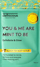 Delhicious Black Tea Body Scrub Mentă 100 g