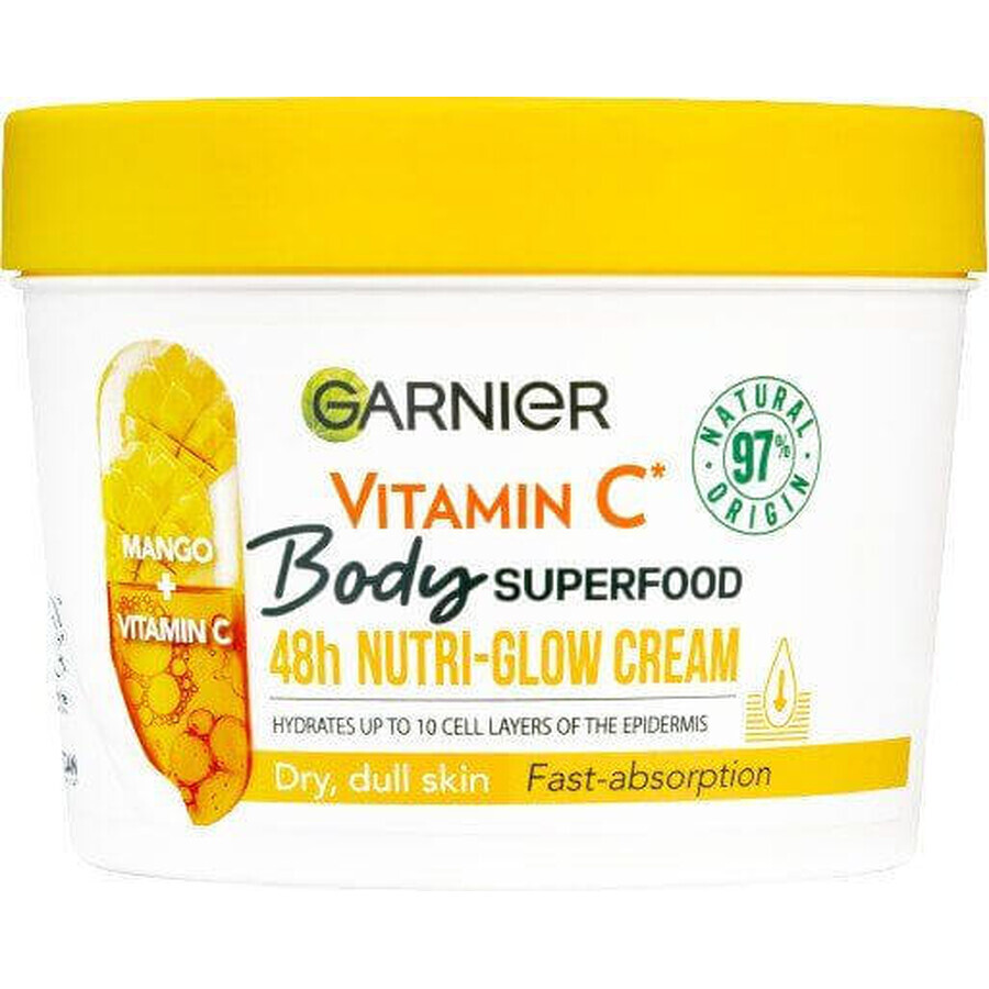 Garnier Body Food Glow Cream mango + vitamina C, 380 ml