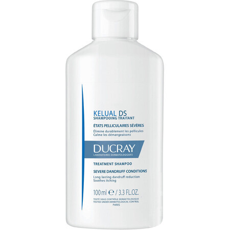 Ducray Kelual DS Champú para caspa severa con enrojecimiento y picor intensos del cuero cabelludo 100 ml