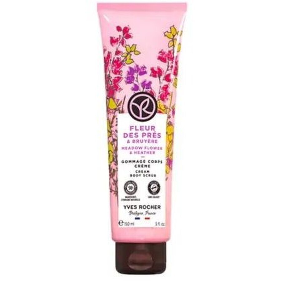 Yves Rocher Cream Body Scrub Flori de pajiște și urzică 150 ml