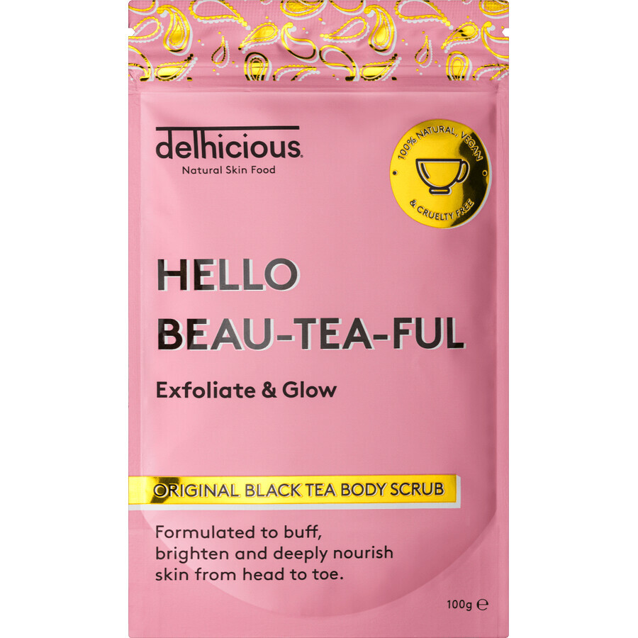 Delhicious Black Tea Body Scrub Original 100 g