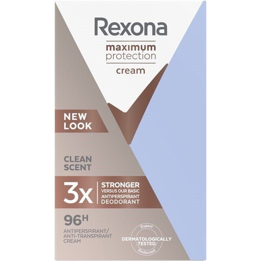 Rexona Protecție maximă antiperspirant cremă solidă cu aromă curată 45 ml