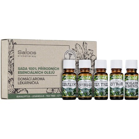 Saloos Home Aroma Apothecary - Set de aceites esenciales 100% naturales