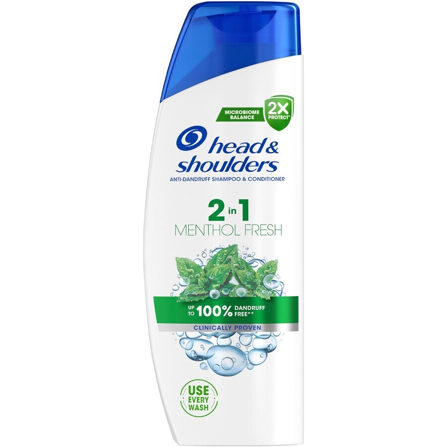 Head & Shoulders Menthol Fresh 2in1 shampooing et après-shampooing antipelliculaires 330 ml