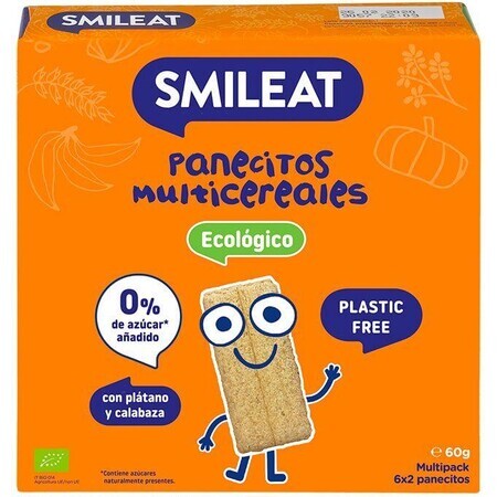 Smileat Organic biscuiți multicereale 60 g