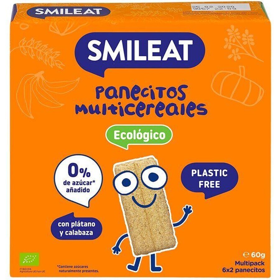 Smileat Organic biscuiți multicereale 60 g