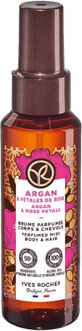 Yves Rocher Spray parfumat pentru corp și păr Argan și trandafir bio din Maroc 100 ml