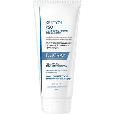 Ducray Kertyol PSO Champú tratante que restablece el equilibrio del cuero cabelludo en la psoriasis 200 ml