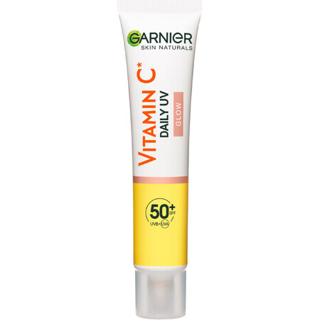 Garnier Skin Naturals Vitamina C Fluido quotidiano illuminante UV SPF 50+ bagliore, 40 ml