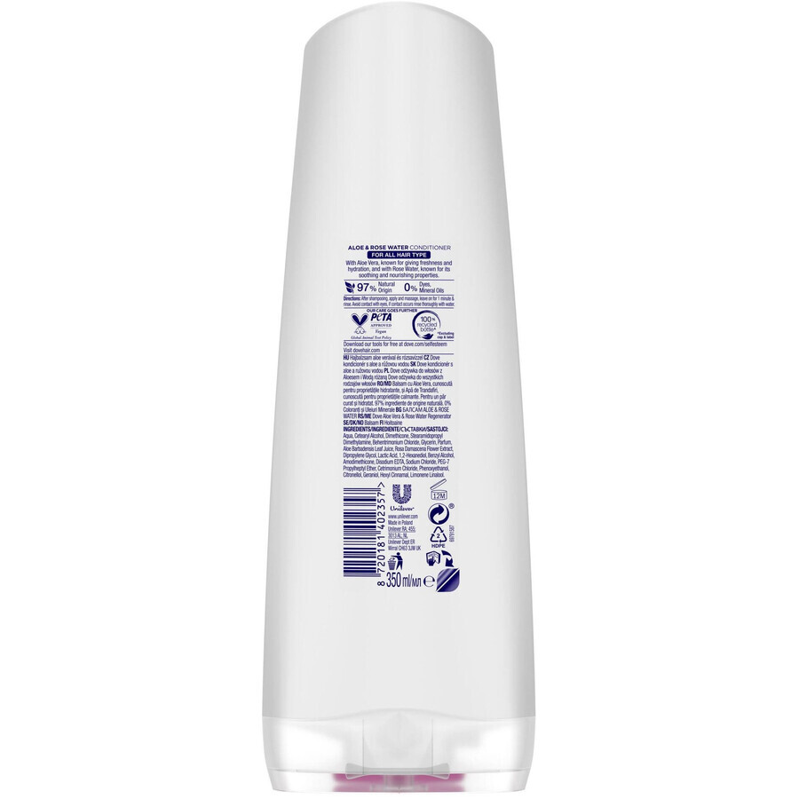 Dove Rose and Aloe Vera Conditioner 350 ml